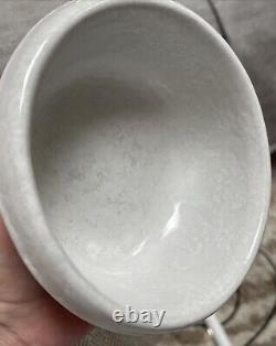 SET OF 6 Bennington Potters Vermont White Agate 1915 Rolled Rim Cereal Bowls EUC
