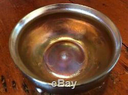 SIGNED LCT LC Tiffany Favrile Iridescent Glass PIGTAIL BOWL c. 1900 NO RESERVE