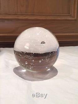 STEUBEN GLASS #8395 GALAXY, LIMITED EDITION PAPERWEIGHT, NASA, WithBOX BAG RARE
