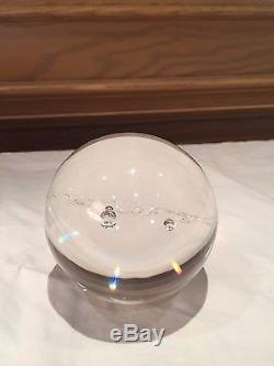 STEUBEN GLASS #8395 GALAXY, LIMITED EDITION PAPERWEIGHT, NASA, WithBOX BAG RARE