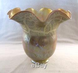 STEUBEN Quezal, Antique Glass Lamp Shade, Beautiful