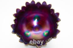 STUNNING Northwood Grape and Cable Large Fruit Bowl (Purple)
