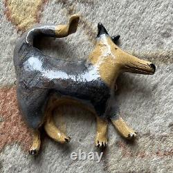 SUKI Diamond Studio California Art Pottery DOGS Figural Sculpture Wall Hangings