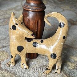 SUKI Diamond Studio California Art Pottery DOGS Figural Sculpture Wall Hangings