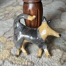 SUKI Diamond Studio California Art Pottery DOGS Figural Sculpture Wall Hangings