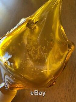 SUPER RARE BLENKO Wayne Husted #5912 Glass Decanter in Jonquil