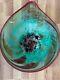 Santa Fe Artist Incredible Studio Hand Blown Art Glass Bowl 20.5 X 18 X 4