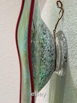 Santa Fe Artist Incredible Studio Hand Blown Art Glass Bowl 20.5 X 18 X 4