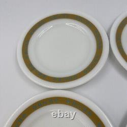 Set 4 LK Ludwig Kibbey Pyrex Tableware Plates by Corning 6-1/2 inch Diameter