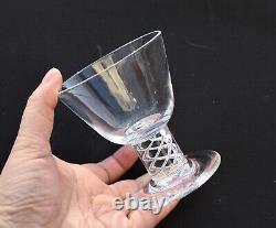 Set 4 Steuben Mid Century Air Twist Cocktail Crystal Glass George Thompson 16 av
