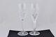 Set Of 2 Waterford Crystal Castlemaine 8 3/8 Fluted Champagne Glasses Mint
