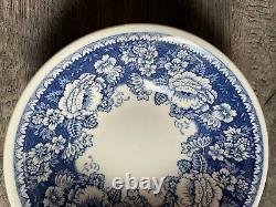 Set Of 4 Masons Crabtree & Evelyn Blue & White Roses Ironstone Cereal Bowl 6.5