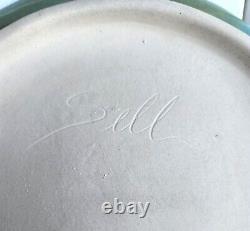 Set Of 4 Mussels And More Pottery Sea Green Dinner Plates Signed By Jan Sell