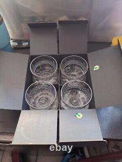 Set Of 4-WATERFORD Crystal-Colleen -Footed Dessert/Grapefrut Bowls-MINT-Orig Box