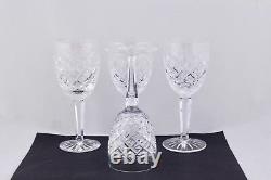 Set Of 4 Waterford Crystal Comeragh Claret Wine Glasses Mint