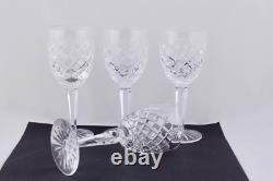 Set Of 4 Waterford Crystal Comeragh Claret Wine Glasses Mint