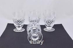 Set Of 4 Waterford Crystal Lismore 4 Footed Juice Glasses Mint