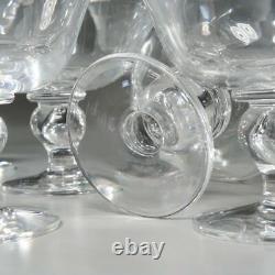 Set Of (6) Tiffany & Co. Brittania Glass Footed Dessert Bowls/compotes