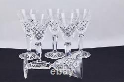 Set Of 6 Waterford Crystal Templemore Cordial Glasses Mint