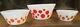 Set of 3 Federal Polka Dot Bowls