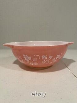 Set of 3 VINTAGE PYREX PINK GOOSEBERRY CINDERELLA Mixing Bowls #441 #443 #444