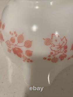 Set of 3 VINTAGE PYREX PINK GOOSEBERRY CINDERELLA Mixing Bowls #441 #443 #444