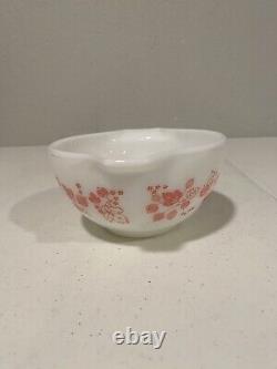 Set of 3 VINTAGE PYREX PINK GOOSEBERRY CINDERELLA Mixing Bowls #441 #443 #444