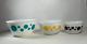 Set of 3 Vintage Hazel Atlas Polka Dot Serving Bowls