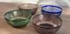 Set of 4 Bohemian Crystal Cut to Clear Approx 5.25 x 2.25Glass Set Vintage EUC