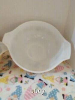 Set of 4-Pyrex Sandalwood Cinderella Bowls- Excellent Condition- Mixing/ Nesting