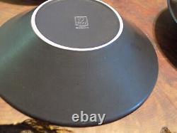 Set of 6 Jars France Crate & Barrel KUTTARA Pasta Cereal Bowls Orange/Red/Black