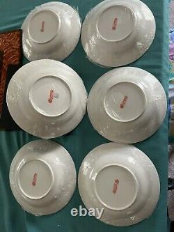 Set of 6 LJUNGBERG COLLECTION New Orleans Rimmed soupbowls SEAFOOD GUMBO Recipe