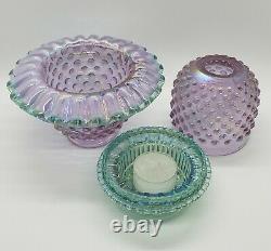 Shelly Fenton Rose Magnolia Iridescent 3 Pc Fairy Light Sea Mist Green Insert