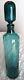 Signed Blenko Blue Green Tall Decanter With Stopper