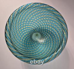 Signed Orlando Zennaro Murano Art Glass Bowl 1545