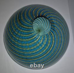 Signed Orlando Zennaro Murano Art Glass Bowl 1545