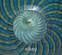 Signed Orlando Zennaro Murano Art Glass Bowl 1545