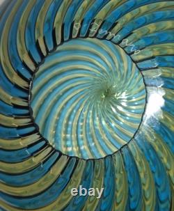 Signed Orlando Zennaro Murano Art Glass Bowl 1545