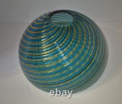 Signed Orlando Zennaro Murano Art Glass Bowl 1545
