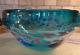 Signed RCG 1997 Dierk Van Keppel Rock Cottage Glassworks Spotted Glass Bowl