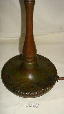 Signed Tiffany Studios Lamp Base