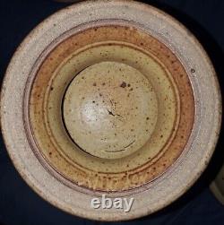 Signed Vintage Studio Pottery Stone Tureen with Lid Ladle 4 Bowls