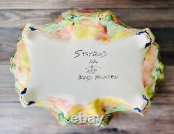 Skyros Portugal Mediterranean Papaya Pomegranate Fruit Hand Painted Tureen