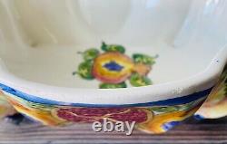 Skyros Portugal Mediterranean Papaya Pomegranate Fruit Hand Painted Tureen