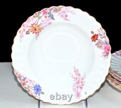 Spode Copeland Chelsea Garden 6 SOUP BOWLS 8 R9781 Floral Rimmed EXC