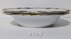Spode Copeland's China England STAFFORD Blue Leaf 9688 Rimmed Soup Bowl Set of 2
