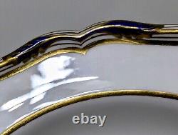 Spode Copeland's China England STAFFORD Blue Leaf 9688 Rimmed Soup Bowl Set of 2