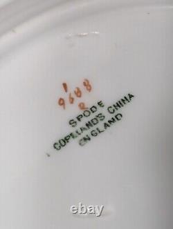 Spode Copeland's China England STAFFORD Blue Leaf 9688 Rimmed Soup Bowl Set of 2