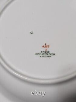 Spode Copeland's China England STAFFORD Blue Leaf 9688 Rimmed Soup Bowl Set of 2