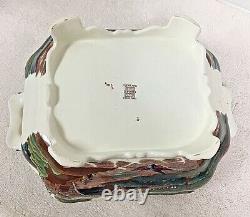 Spode Delft Tower Pattern Tureen with Lid 9.75 x 8.25 x 12 Tall